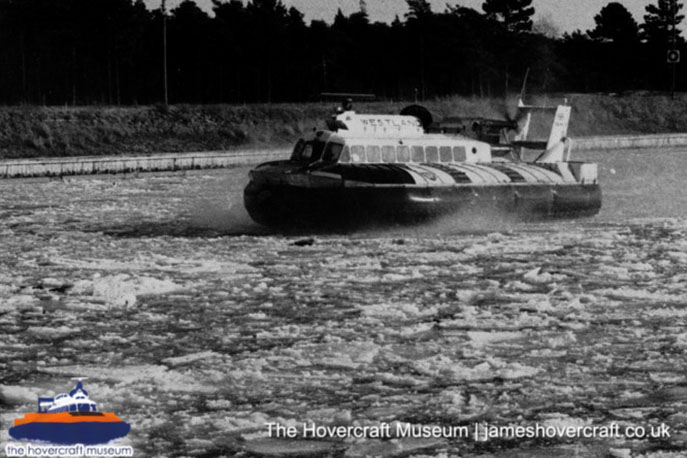 SRN6 with Westland -  (credit: The Hovercraft Museum Trust).
